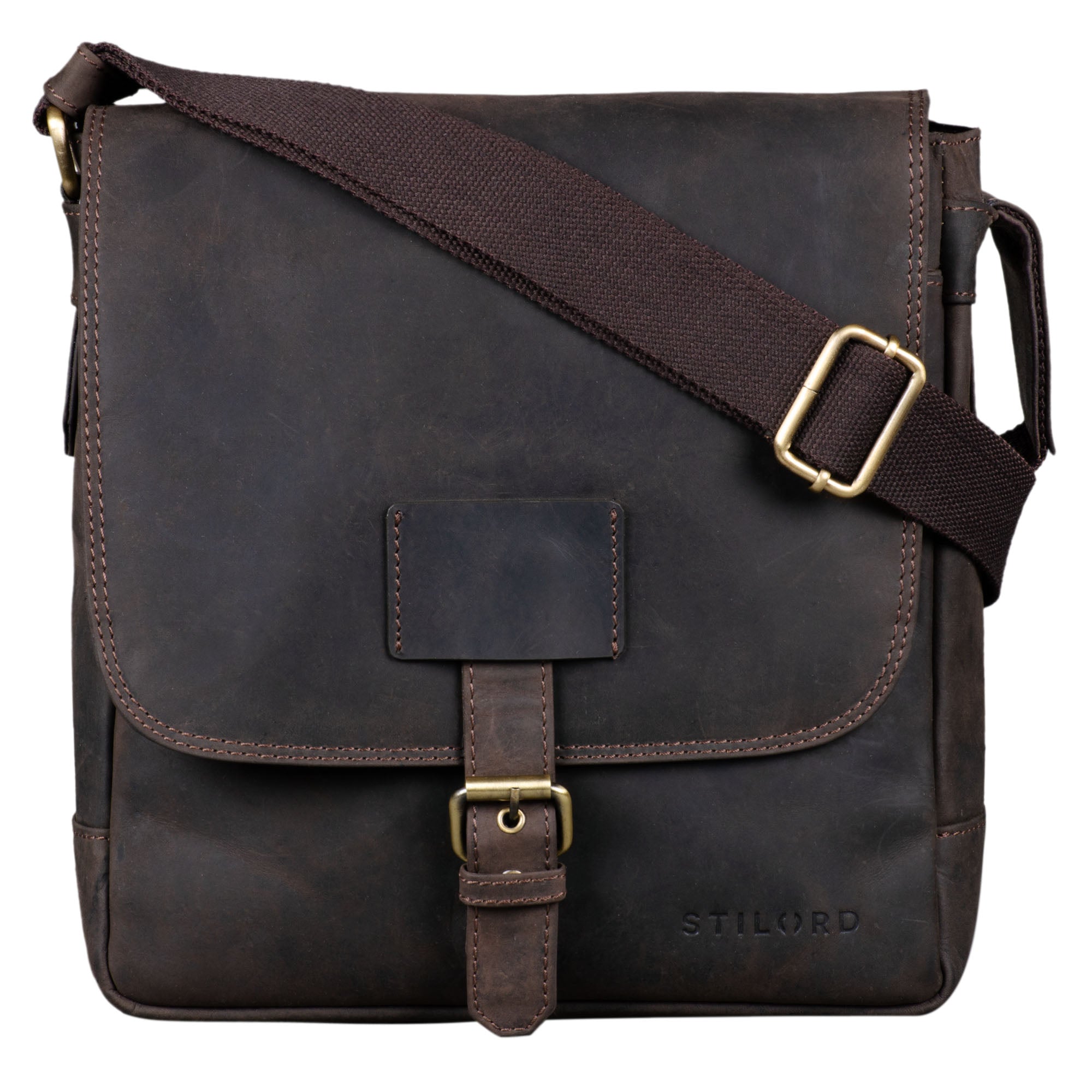 Vintage Herrentasche Umhängetasche echtes Leder