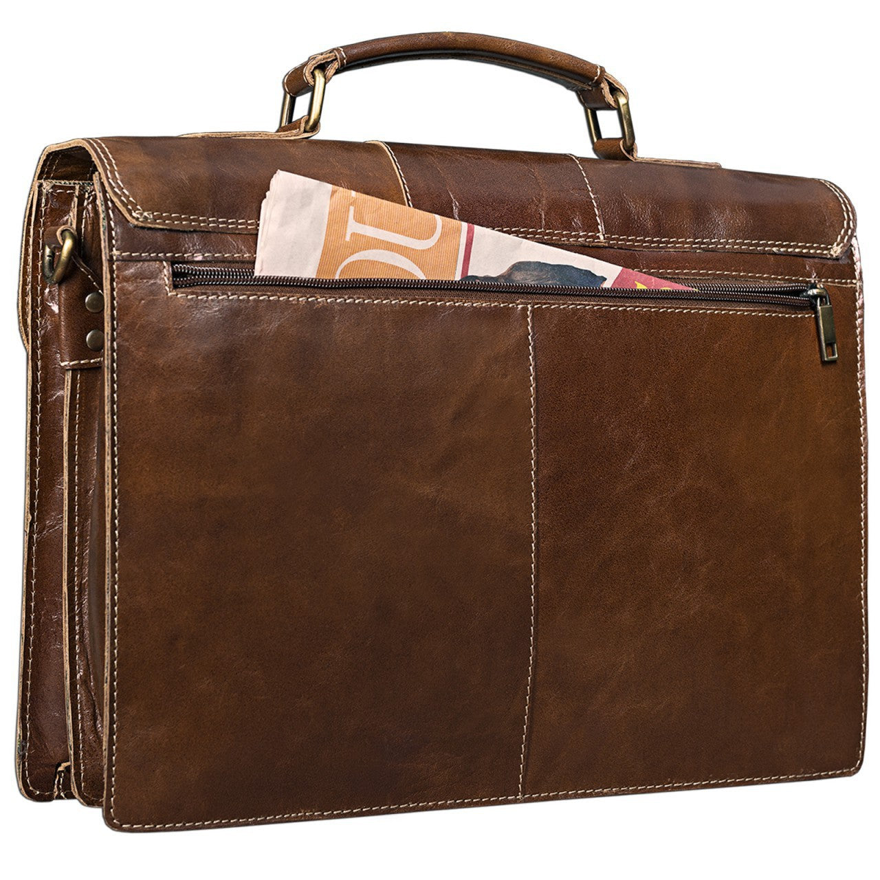 Vintage Bürotasche Leder braun