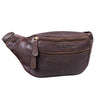Herren Bauchtasche Leder braun