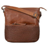 "Liz" Vintage Leather Bag Woven