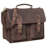 "Kronos" Portfolio Leather Large Briefcase