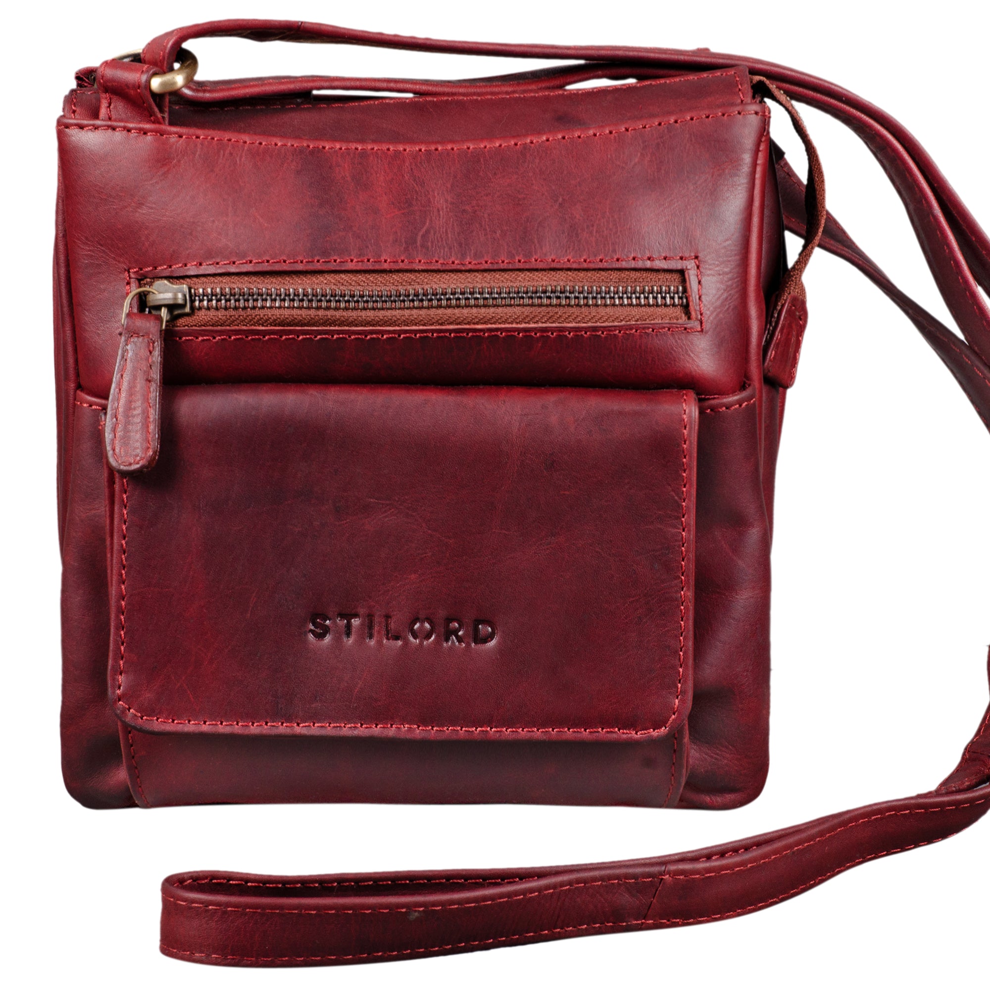 Leder Umhängetasche Frauen Vintage klein