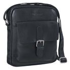 Frauen Umhängetasche Leder schwarz