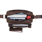 Ledertasche mit Schultergurt Vintage Leder braun