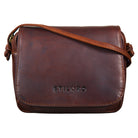 Leder Damen Schutlertasche braun