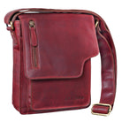 Kleine Ledertasche für Damen rot