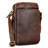 "Luigi" Real Leather Mens Crossbody Bag Small Messenger Bag