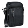 B-Stock "Amadeo" Genuine Leather Messenger Bag Small Mens 8.3 Inch Tablet