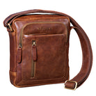 Kleine Ledertasche Männer braun