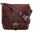 Ledertasche Umhängetasche braun klein