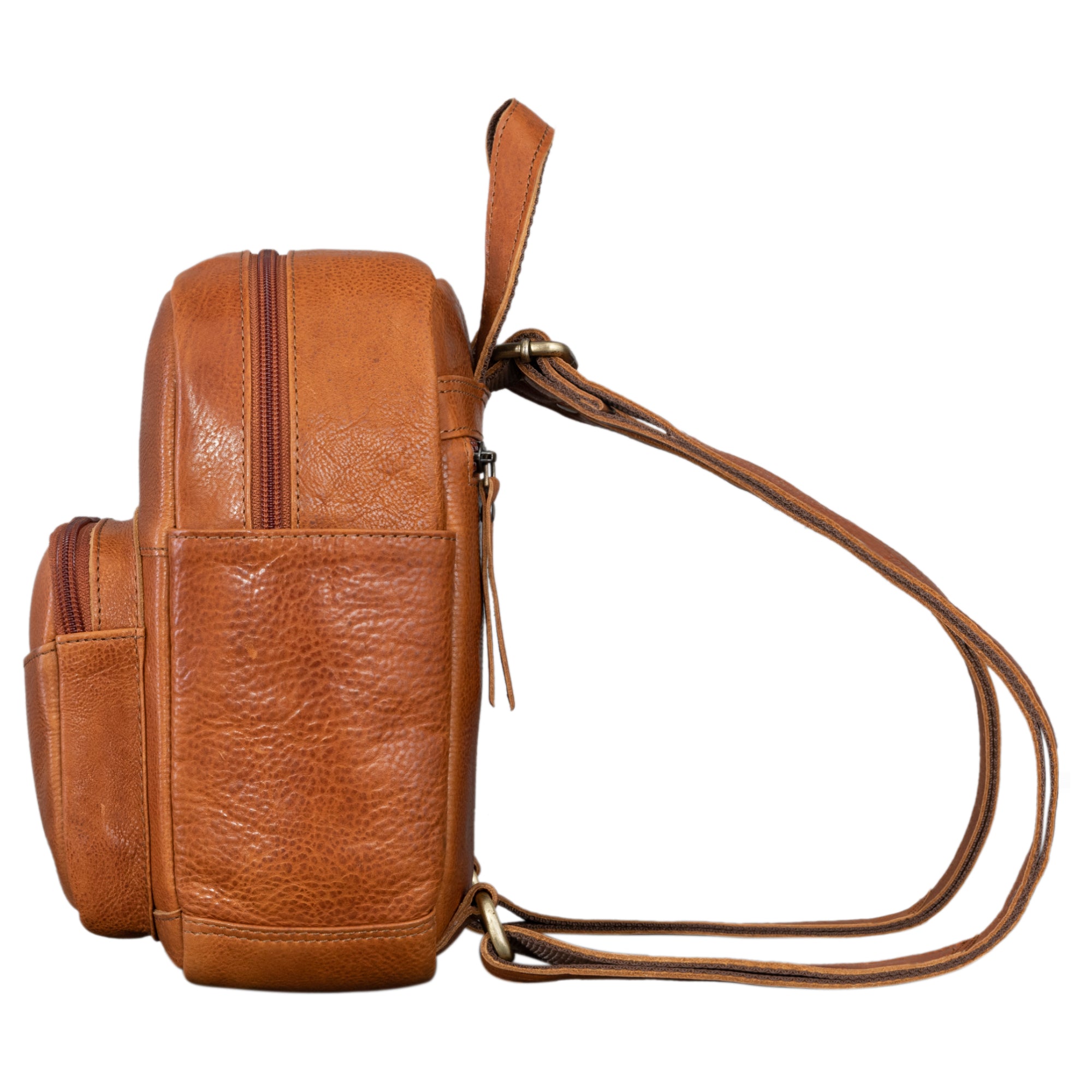 Cityrucksack Damen klein Leder