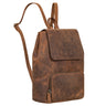 "Johanna" Small Leather Backpack Ladies Modern