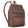 "Johanna" Small Leather Backpack Ladies Modern