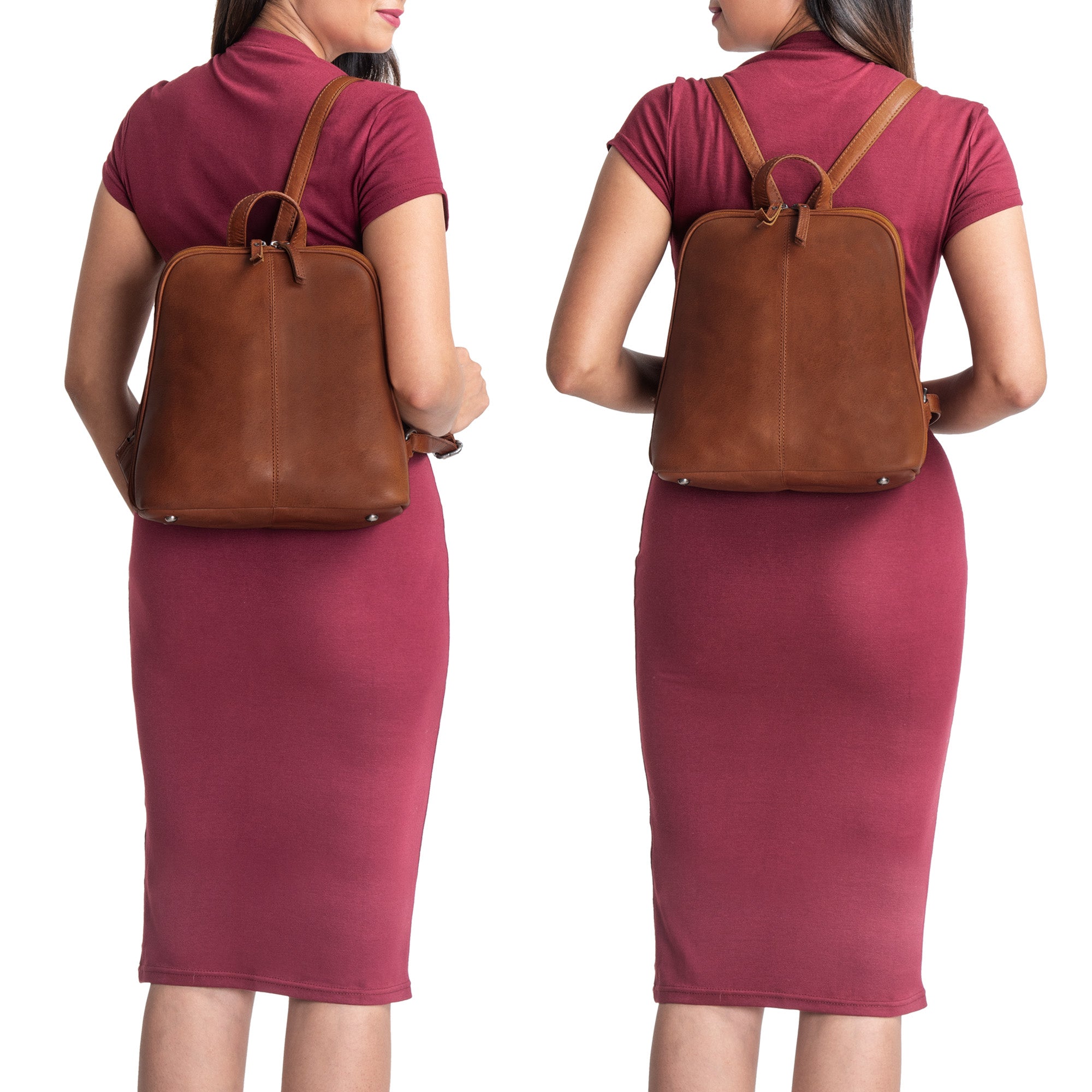 Brauner businessrucksack Damen