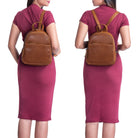 Minirucksack Damen braun