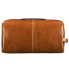 Große Kulturtasche Leder für Maenner