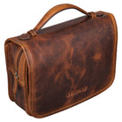 Waschtasche Leder