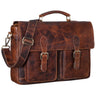 "Owen" Leather Briefcase Laptop Bag