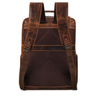 Vintage Lederrucksack braun mit Trolley-Halterung
