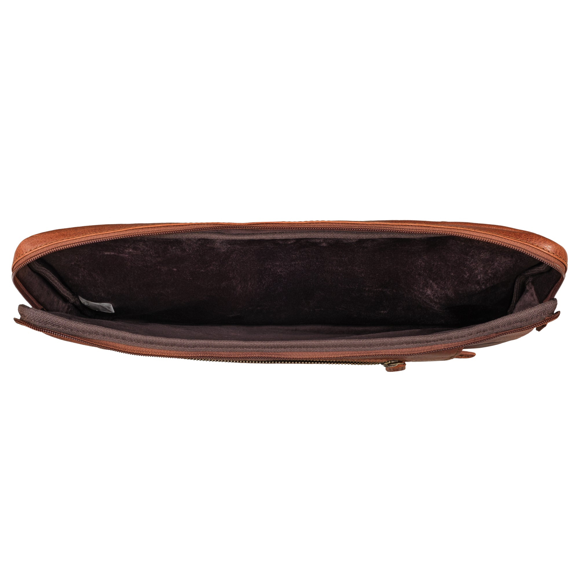 Laptop Cover aus braunem Leder