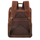 Vintage Lederrucksack cognac mit Trolley-Halterung