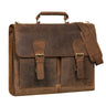 "Ludger" Leather Laptop Bag 15.6 inch