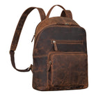 Leder Laptoprucksack 10,1 Zoll braun