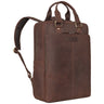 "Ingo" Slim Leather Laptop Backpack