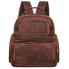 Leder Laptoprucksack Cognac Echtleder 15,6 Zoll