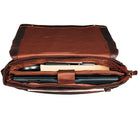 Laptoptasche aus Leder Schultertasche Damen groß