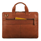 braune Laptoptasche Leder 14 Zoll