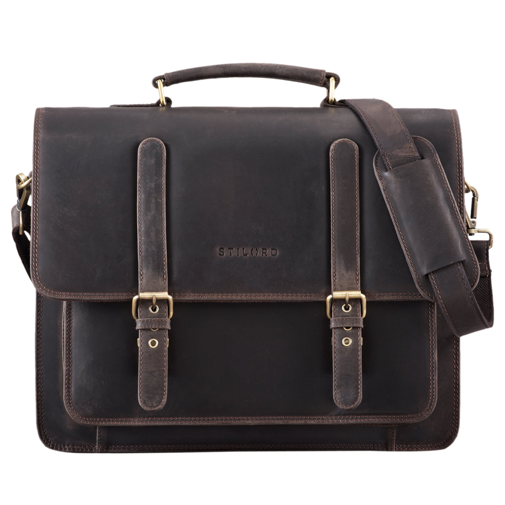 Leder Aktentasche Laptoptasche