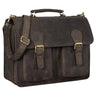 "Kronos" Portfolio Leather Large Briefcase