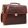 Klassische Brottasche Echtleder Vintage 
