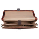 Umhängetasche Leder Cognac dunkelbraun