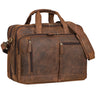 B-Stock "Arnold" Spacious Leather Laptop Bag