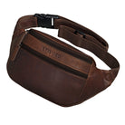 Vintage Bauchtasche Leder braun