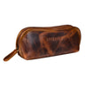 "Glasgow" Glasses Case Leather Zipper