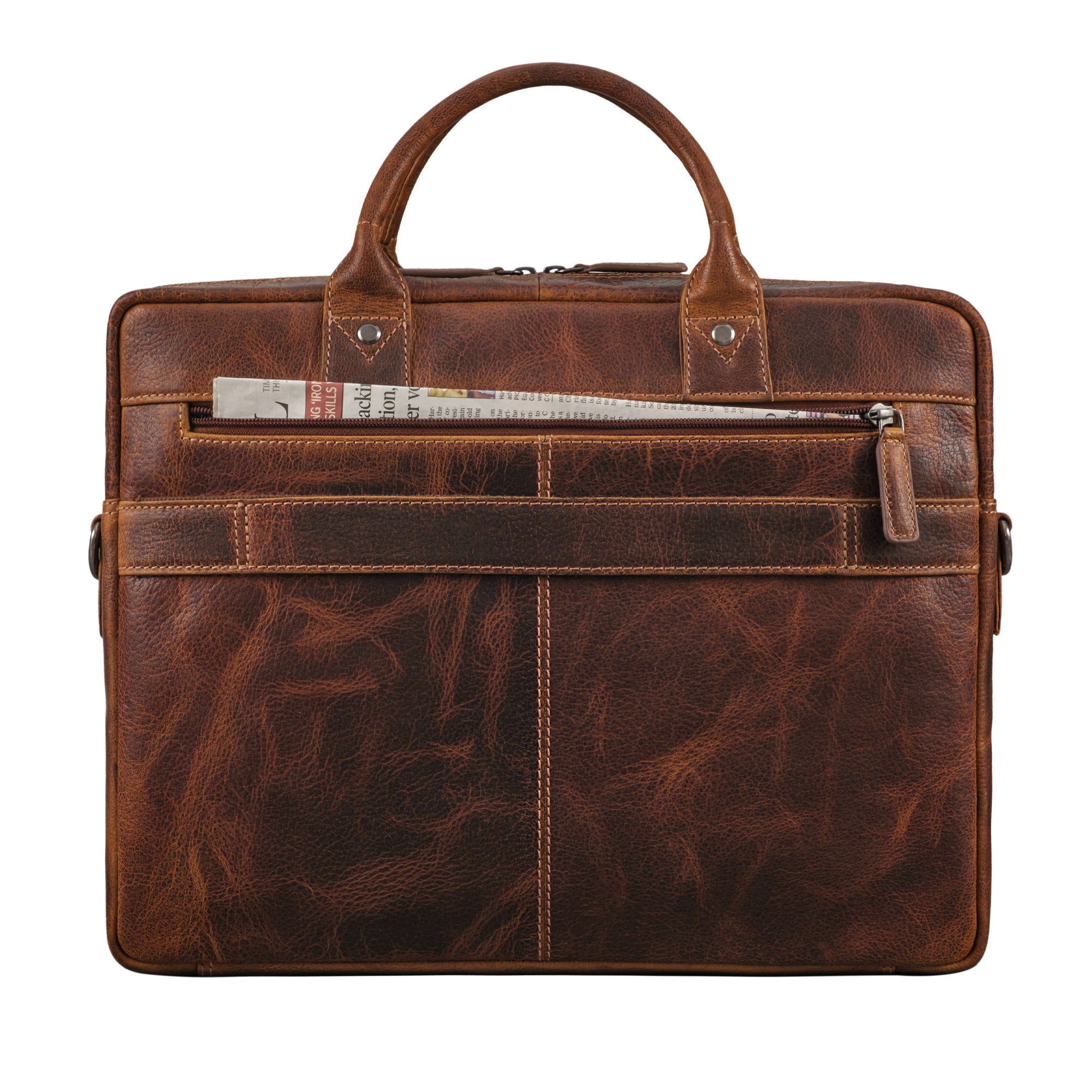 braune Leder Business Tasche Herren