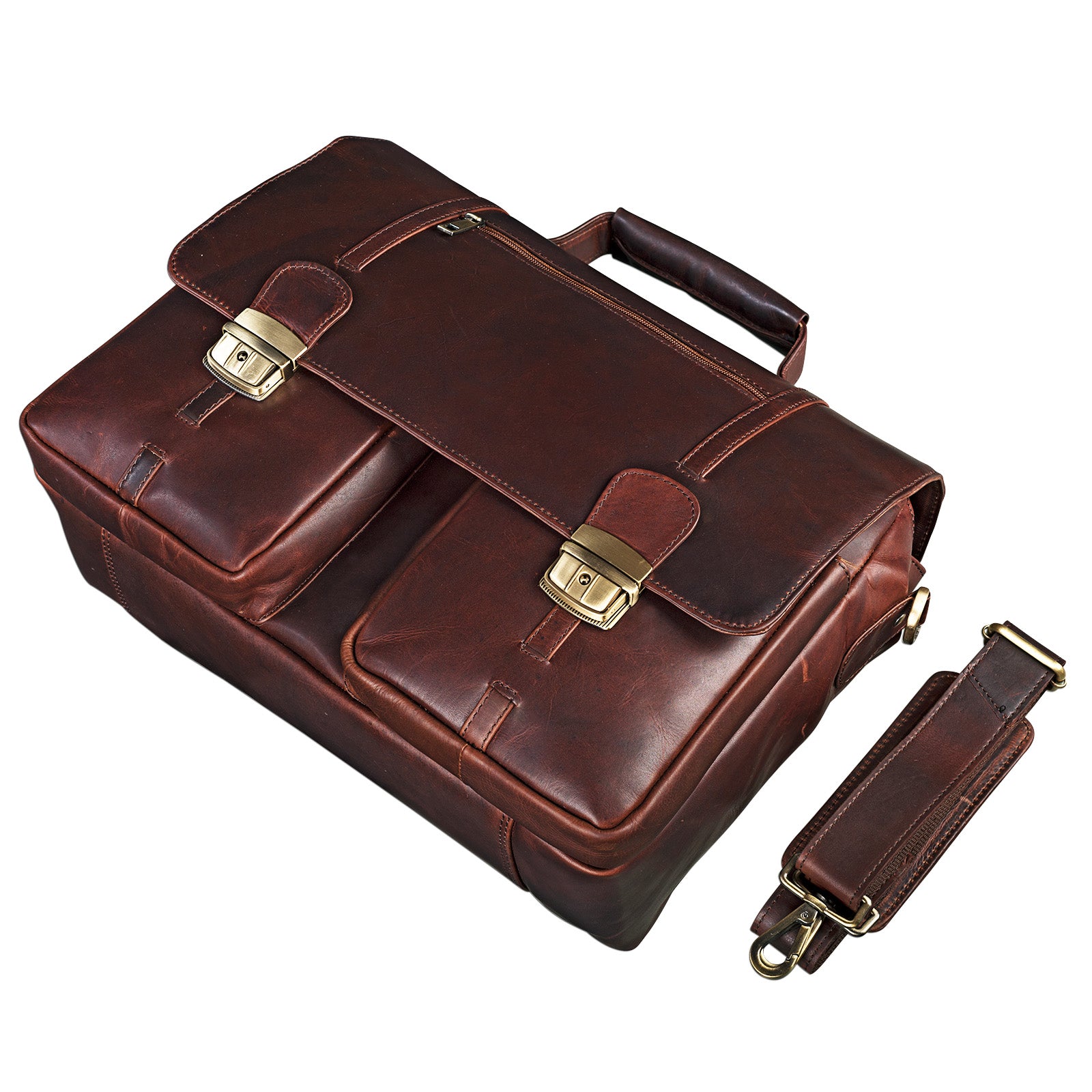 Leder Aktentasche Vintage Design