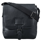 Herrentasche Cross Over Leder schwarz