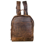 Vintage Leder Rucksack für Damen braun