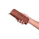 Leder Etui Stifte rotbraun model