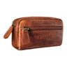 Braune Key Wallet Leder klein