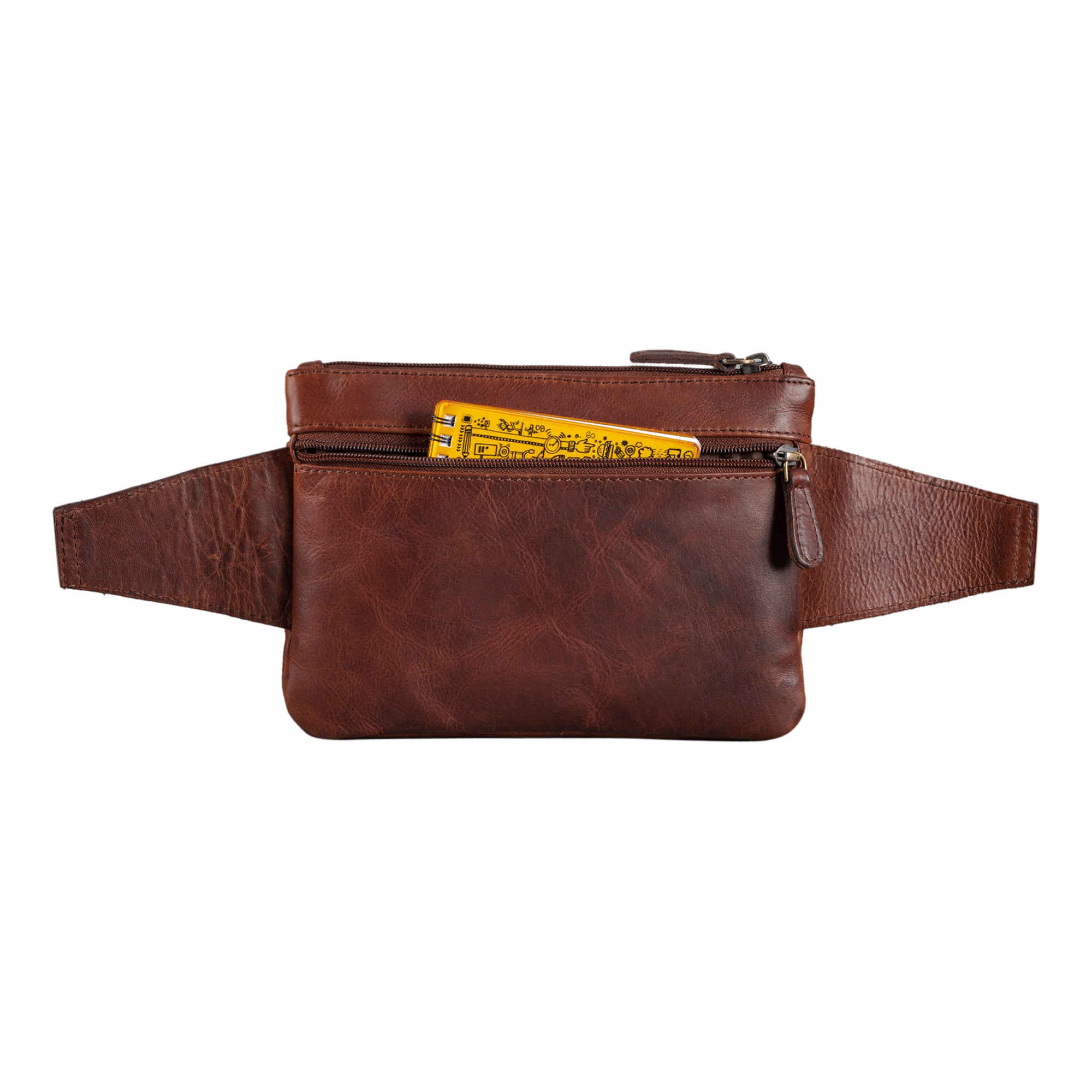 Vintage Leder Bauchtasche echtes Leder