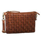 Damen Handtasche Vintage Leder braun