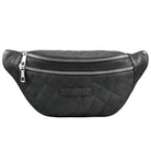 Bauchtasche Leder Herren Damen schwarz