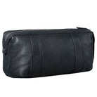 Echtleder Kulturtasche schwarz groß