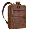 "Brad" Leather Laptop Backpack 15.6 Inch Men Women