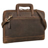 "Pierce" Leather Laptop Bag with Handle